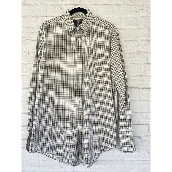 Maker & Company Classically Tailored plaid long sleeve button down shirt size XL - Picture 1 of 11